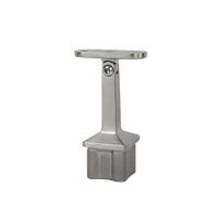 Support de main courante d'escalier carré réglable en hauteur en acier inoxydable Inox 304 316, 40 mm
