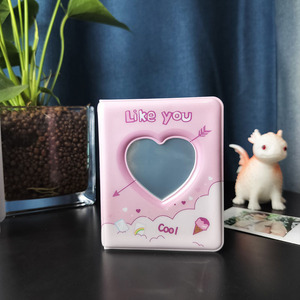 Mini álbum <span class=keywords><strong>de</strong></span> <span class=keywords><strong>fotos</strong></span> <span class=keywords><strong>de</strong></span> PVC en forma <span class=keywords><strong>de</strong></span> corazón <span class=keywords><strong>de</strong></span> 3 pulgadas (al por mayor) - Libro <span class=keywords><strong>de</strong></span> almacenamiento duradero e impermeable para tarjetas fotográficas <span class=keywords><strong>de</strong></span> ídolos <span class=keywords><strong>de</strong></span> K-pop y tarjetas coleccionables - Product Image 3