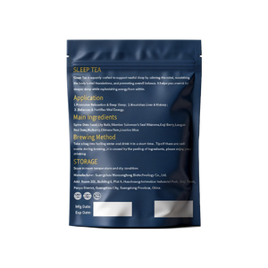 Thé pour le sommeil, mélange d'herbes naturelles, apaise l'esprit anxieux, favorise un sommeil profond et réparateur, soutient le <span class=keywords><strong>cycle</strong></span> <span class=keywords><strong>de</strong></span> mélatonine, réduit les réveils nocturnes - Product Image 5