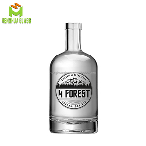 Botella de Vidrio Super Flint con Logotipo Dorado Personalizado para 750 ml 75 cl, Botella para Líquidos como Ginebra, Vodka, Licor, Ron, Whisky, con Tapón de Corcho - Product Image 3