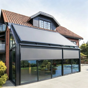 Persianas Enrollables Horizontales Eléctricas de Aleación de Aluminio, Diseño Moderno, Parasol para Exteriores, Protección Contra el Viento y el Calor - Product Image 2