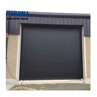 Puerta enrollable de acero automática para talleres, alta resistencia al viento, pesada