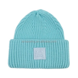 Gorro de invierno unisex 100% acrílico al por mayor, gorro personalizado con estampados de animales y letras, gorro de punto grueso con puño, diseño de calavera. - Product Image 5