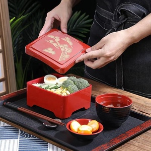 Boîte <span class=keywords><strong>à</strong></span> bento japonaise en résine ABS pour tempura, sashimi, anguille, sushi, desserts, collations, service pour salon de thé, boîtes <span class=keywords><strong>à</strong></span> lunch, restaurant - Product Image 6