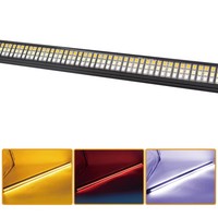 Nouvelle barre lumineuse de signalisation d'urgence pliable à trois rangées de 48 pouces pour camionnettes/SUV, étanche IP67, 50W, 12V, montage facile