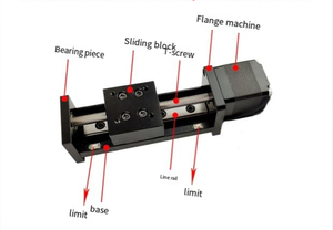 Cadre de <span class=keywords><strong>portique</strong></span> mobile de guidage <span class=keywords><strong>petit</strong></span> module de glissière à vis linéaire miniature à moteur 28 pas - Product Image 6