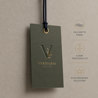 Tarjetas de Papel Blanco Profesional Antiamarilleo de 700GSM con Grabado Profundo y Ojal Dorado para Lencería Nupcial de Lujo