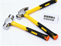Outils en titane non magnétiques Marteau à tête sphérique 1LB avec poignée en fibre de verre