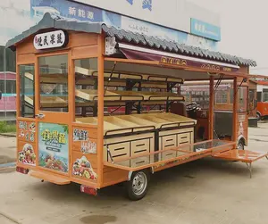 Custom Big Mobile Food Vending Trailer Ice Cream Fruit Carts for Sale Fruit and Vegetables Vehicle