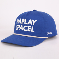 Gorra de béisbol con bordado de ala curva pequeña con logotipo de impresión no estructurado de alta calidad personalizada de fábrica de 5 paneles, gorra de papá con cuerda