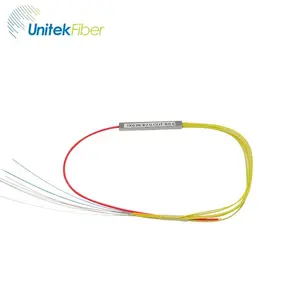 Divisor de fibra ótica 250um mini, divisor de fábrica plc, 2x8 2x12, sem conector, preço divisor de fibra ótica