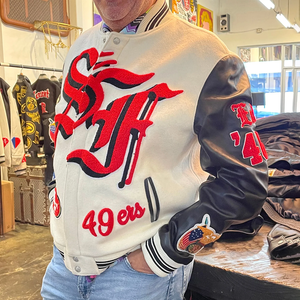 <span class=keywords><strong>Giacca</strong></span> Varsity da uomo in lana e <span class=keywords><strong>pelle</strong></span> <span class=keywords><strong>oversize</strong></span> Varsity <span class=keywords><strong>giacca</strong></span> da uomo produttore di alta qualità arcobaleno Spray - Product Image 3