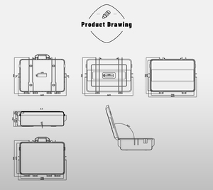 Gran capacidad EPC016 IP67 82,5*71*51mm caja de herramientas de plástico duro impermeable <span class=keywords><strong>wacaco</strong></span> minipresso - Product Image 4