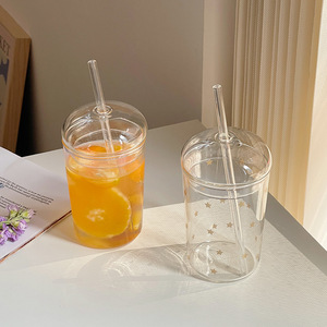 Seaygift personnalisé créatif 16oz clair café glacé smoothie <span class=keywords><strong>milkshake</strong></span> tasse tasse dôme couvercle crème glacée verre <span class=keywords><strong>gobelet</strong></span> tasses avec paille - Product Image 3