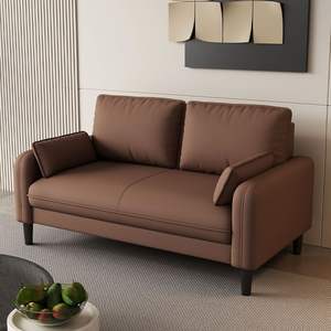 Canapé de style italien, luxe léger, carré, rembourré, garnissage en mousse, pour salon, petit appartement, espace de location - Product Image 2