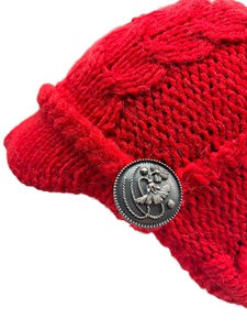 Gorro de Punto LANDBAS LUH-12814, Venta al por Mayor en Línea, 56-58 cm, con Cable y Patrón de Punto de Perlas para Esquí de Invierno - Product Image 6