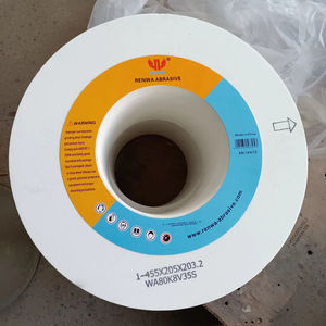 Meule sans centre vitrifiée à haute dureté Meule en oxyde d'aluminium blanc avec support de personnalisation OEM - Product Image 1