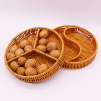 Hete Aanbieding: Draagbare Opbergmand voor Groenten, Eten, Diversen, Fruit - Ronde Vorm van Kunststof Rotan