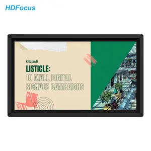 HDFocus LCD interno 32 polegadas Android Wall Mount Digital Signage e exibe o quiosque do tela táctil do IR do monitor para anunciar