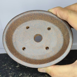 Pot à bonsaï en argile ovale fait à la main, non verni, de luxe, or, nouveau et populaire, 2026 - Product Image 4