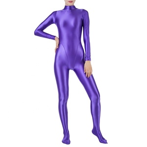 Leotardo brillante de alto rendimiento para mujer, traje de baño de una pieza, mono, protector contra erupciones cutáneas para yoga, fitness, entrenamiento, gimnasia - Product Image 4