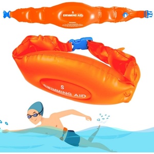 Ceinture de natation gonflable en PVC, flotteur de piscine portable, aide à la taille pour adultes, ceinture d'entraînement de natation réglable avec boucle - Product Image 2