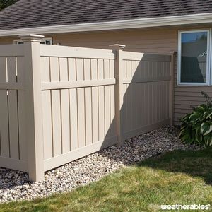 Cerca de Vinil em Promoção e Sem Manutenção, uma Barreira Plástica Durável e Painel de Cerca para Jardim - Product Image 4