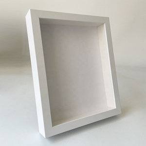 Black and White Wood-Colored MDF Decorative Photo <strong>Frame</strong> Deep 3D/5D Shadow Box Retro/Simple Style Sizes 12x16 and 6x8" - Product Image 5