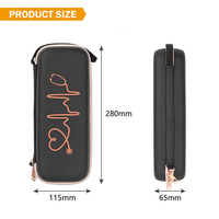 2023 nouveau personnalisé Portable anti-poussière Durable antichoc Eva stéthoscope étui de transport dur Littmann infirmière accessoires avec fermeture éclair