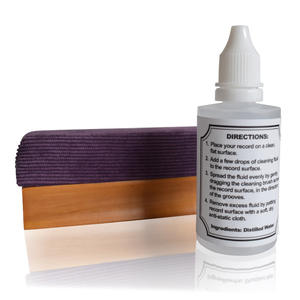 Kit de nettoyage de disques vinyles Makmal avec brosse et liquide, ensemble de nettoyage anti-poussière - Product Image 2