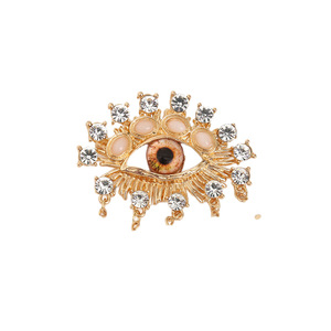 Yunlv colgante de diamantes de imitación de aleación de moda europea y americana, broche de ojo del diablo, ropa de mujer exagerada versátil <span class=keywords><strong>Broo</strong></span> - Product Image 5