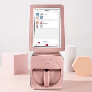 เครื่องพิมพ์เล็บดิจิทัลแบบตั้งโต๊ะ หน้าจอสัมผัส 10.1 นิ้ว ตัวเครื่องอะลูมิเนียมสีโรสโกลด์ เครื่องพิมพ์ลายเล็บอัตโนมัติสำหรับร้านเสริมสวย - Product Image 1