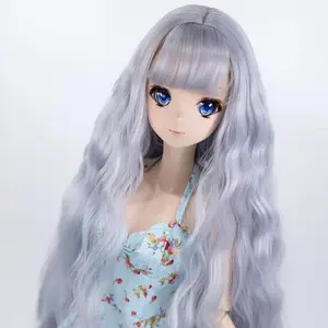 Zoesoul Custom BJD wig Smart doll SD Dollfie dream 8-9 long wavy curl hair for 60 cm doll