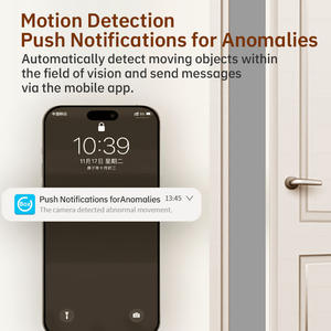 Cámara IP Inalámbrica Inteligente Clásica de Plástico, Seguimiento Inteligente, Robot de Seguridad para Mascotas, Visión Nocturna CMOS, Reutilizable - Product Image 4