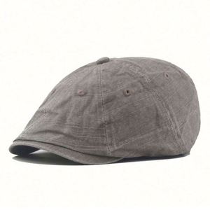 Casquette Gavroche Unie Lavée en Acrylique, Coton et Polyester pour Usage Promotionnel – Vente en Gros - Product Image 5