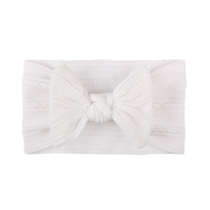 Conjunto de Diademas de Punto Trenzado para Bebé, Lazo Grande, Turbante de Algodón Suave, Accesorios para el Cabello de Bebés y Niñas Pequeñas, Accesorios para Fotos - Product Image 6