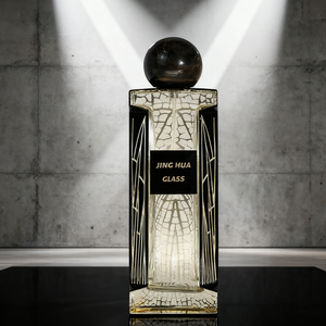 Flacon de <span class=keywords><strong>parfum</strong></span> de luxe imprimé à l'écran de soie de designer haut de gamme 100 ml style Arabis avec bouchon en résine et logo personnalisé - Product Image 3