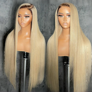 13x4 cabello vietnamita cabello humano 100% Ombre 2x6 hueso recto #613 13x6 HD encaje <span class=keywords><strong>Fontal</strong></span> pelucas para mujeres cabello birmano sin pegamento - Product Image 5