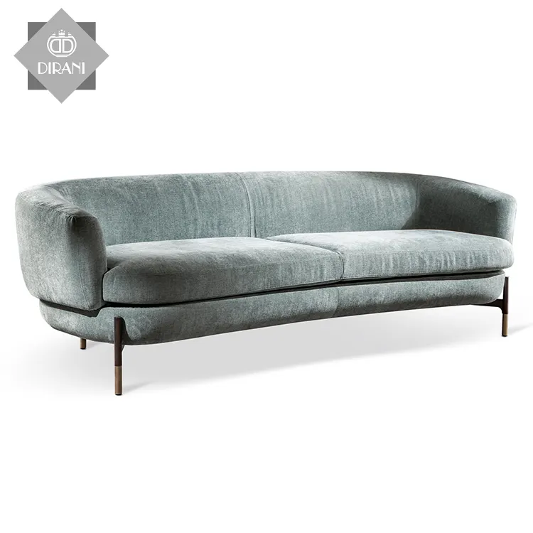 Modern Design Europese Stijl Woonkamer Meubels Sofa Set Materiaal Stof Zacht Loveseat Luxe Lobby Sofa