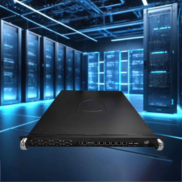 IP65 1U Rack-mounted 8 Network Port Industrial Control Host Network Security Platform Firewall Gateway Server