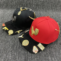 Marqueur de balle de haute qualité épingles à chapeau de Golf paillettes métal en vrac balle de Golf personnalisée rotative pince à bord de casquette personnalisée