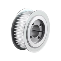 Poulie de distribution en aluminium haute précision avec bague de serrage conique OEM HTD 3M/5M/8M pour courroie synchrone, automatisation industrielle