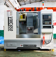 Centre d'usinage vertical CNC 5 axes SMTCL de haute qualité, fabriqué à Taïwan, machine de fraisage de métaux VMC650 avec système de contrôle GSK