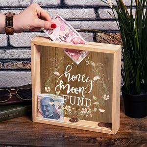 Caja de sombra de fondo de madera de luna de miel de madera natural para <span class=keywords><strong>viajes</strong></span>, vacaciones, Fondo de boda de luna de miel - Product Image 3