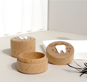 Caja de Madera Premium para Guardar Dientes de Leche, con Diseño Artesanal Pintado a Mano, Caja de Almacenamiento Única para Dientes de Leche Infantiles con Tapa - Product Image 5