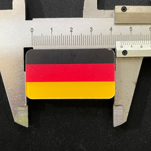 Venta Directa de Fábrica al por Mayor de Insignias de Solapa Acrílicas con la Bandera Alemana de Aproximadamente 4.5 cm, Decoración para Ropa y Equipaje - Product Image 2