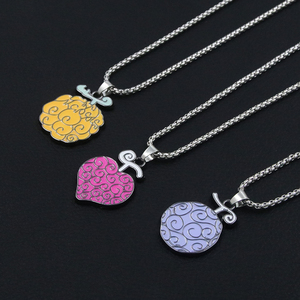 Venta al por mayor Anime joyería Ace Law maldito diablo fruta colgante collar - Product Image 3