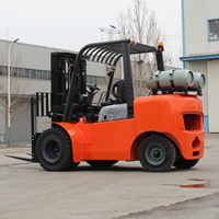Chariot élévateur à fourche MDT G-019 Chine, 2-5 tonnes, alimenté au GPL, tout-terrain, moteur Cummins, certifié CE/ISO