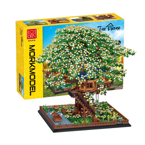 Blocchi di plastica Mork 8000PCS 031004 modello cielo stellato incandescente casa sull'albero assemblaggio giocattoli bambini compleanno regali di natale - Product Image 1