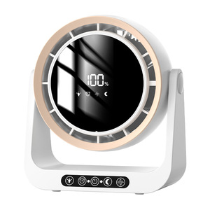 Desktop Night Light <b>Fan</b> Bladeless USB Rechargeable <b>With</b> <b>Remote</b> <b>Control</b> For Home Dormitory Use - Product Image 2